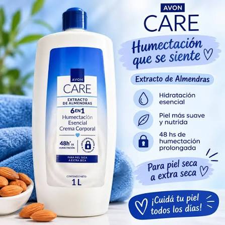 Avon Care Hidratante Extracto de Almendras 1L